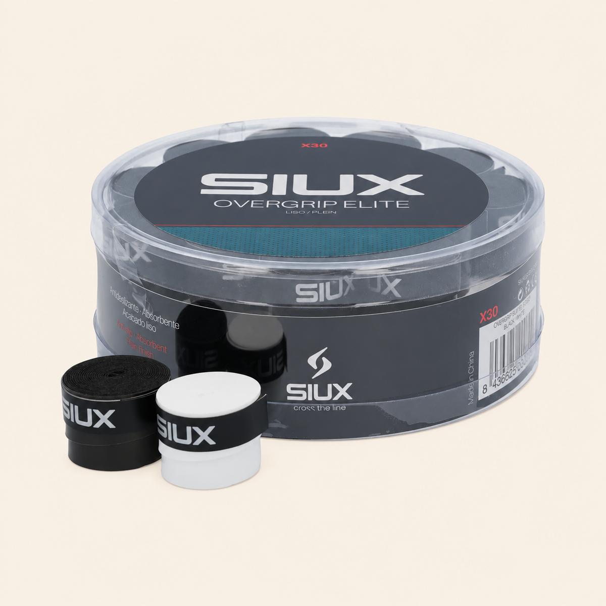 Siux Elite Overgrips X30 White and Black – view 2
