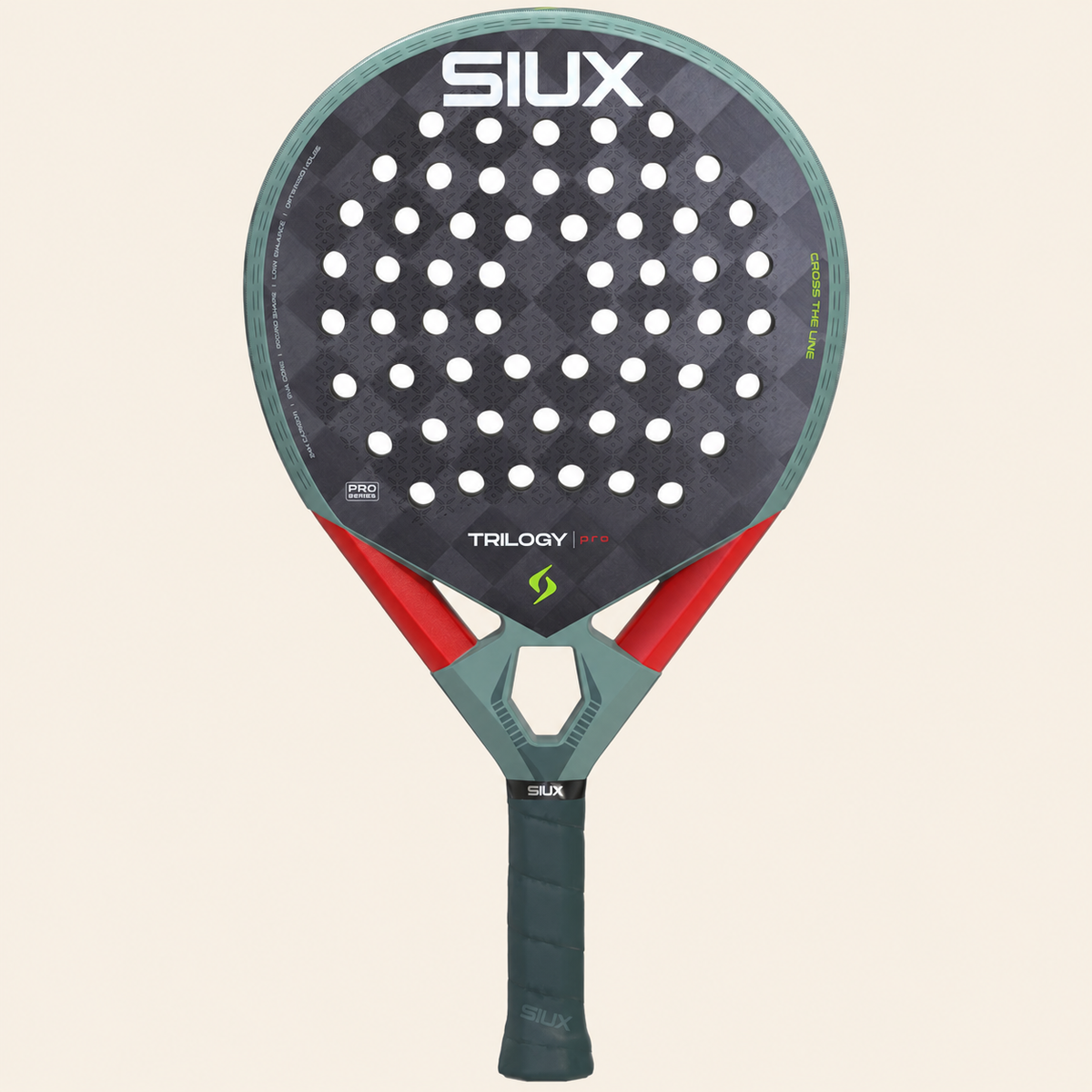 Siux Trilogy Pro 26 Ash Green padel racket