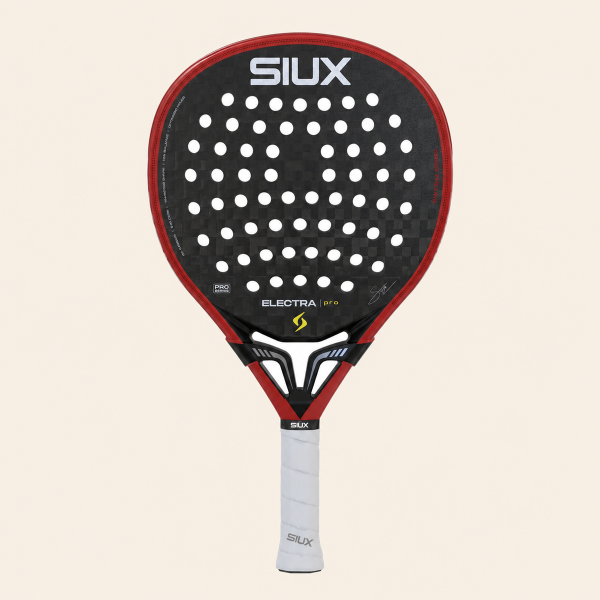 Siux Electra Pro 26 Fire Red padel racket