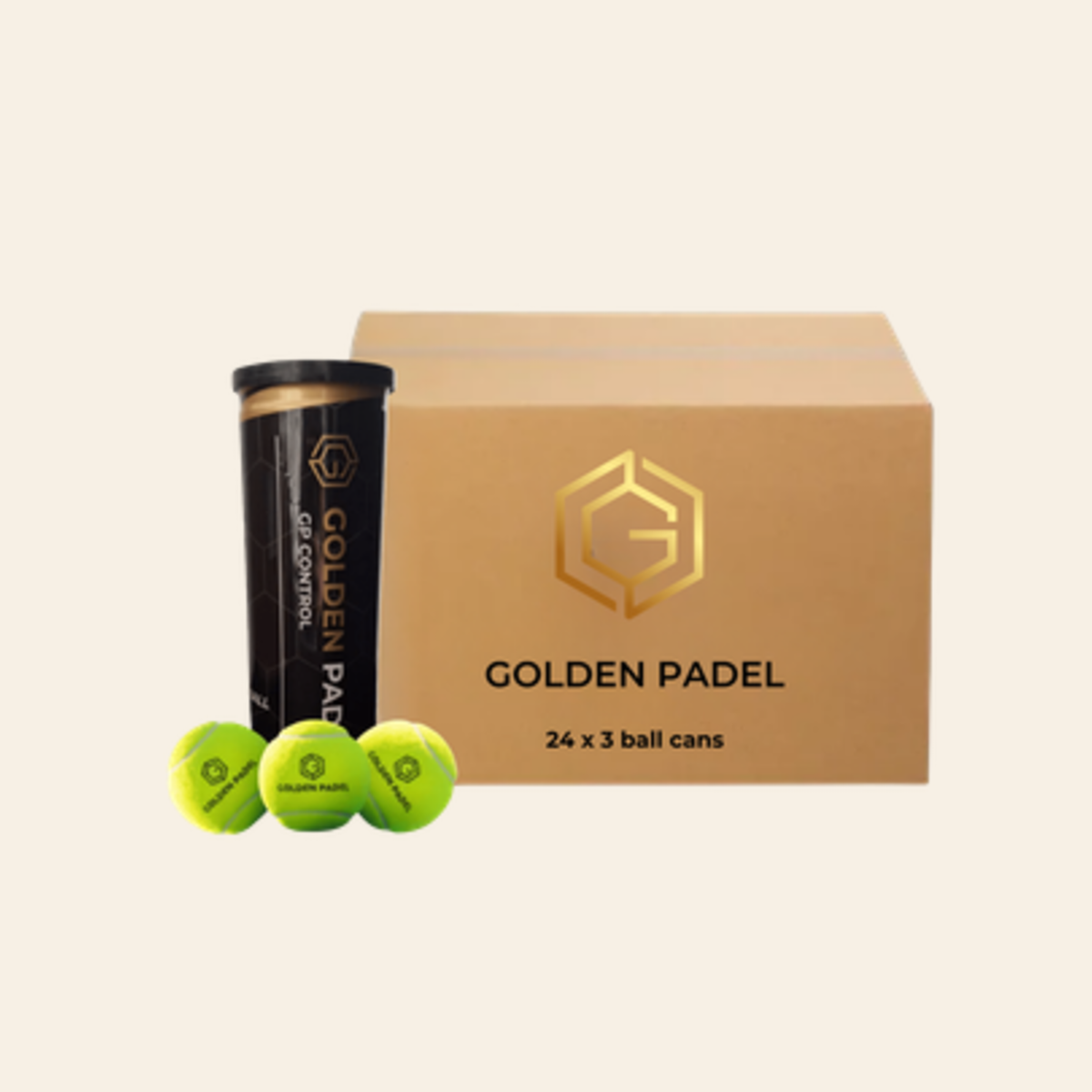 Golden Padel GP Control padel balls 24 tubes