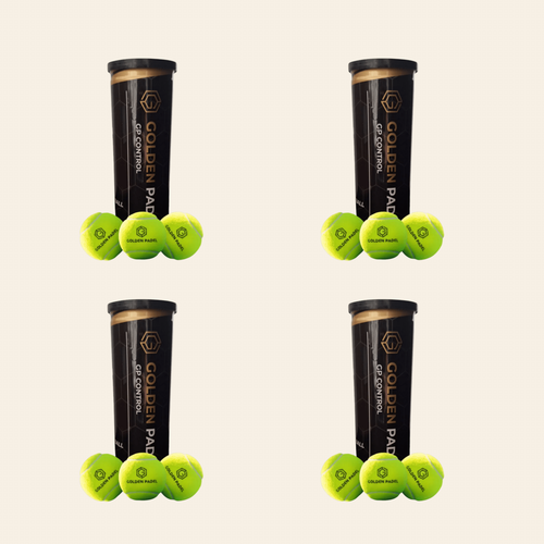 Golden Padel GP Control padel balls four tubes